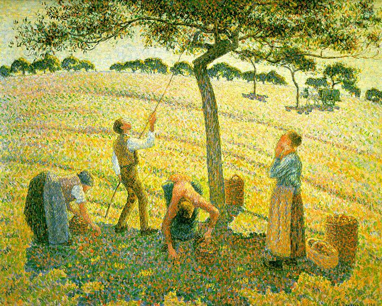Camille Pissaro Apple Picking at Eragny sur Epte china oil painting image